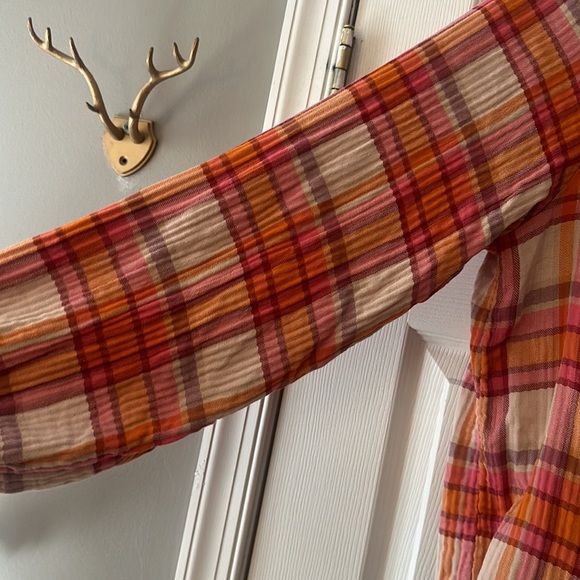 Free People smocked plaid too - Picture 3 of 7